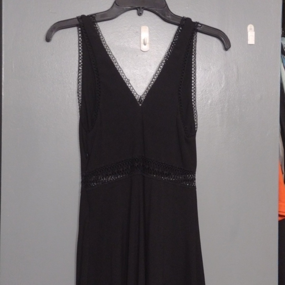Free People King id my heart black Mini dress size 0 - Picture 3 of 7